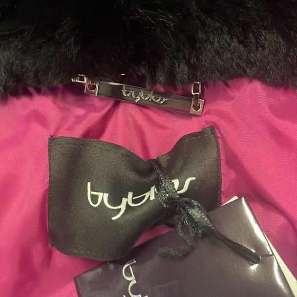 NWT Byblos Purple/black puffer jacket Orig $799 Sz 4 - Picture 13 of 16